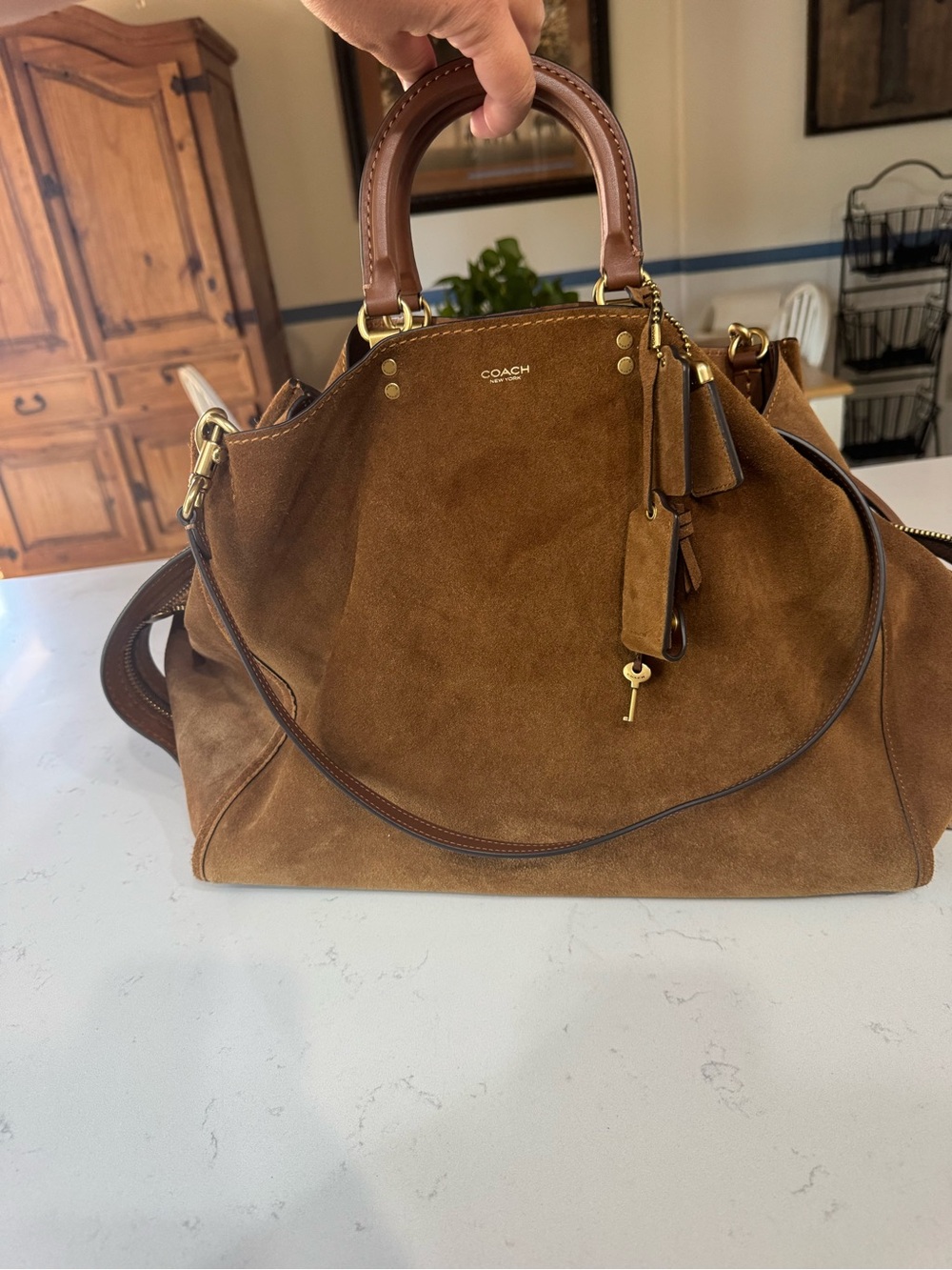 Coach Rogue 40 Warm Brown Suede - Picture 8 of 12
